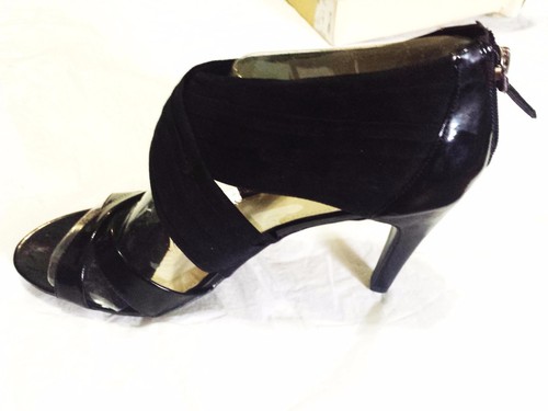 New STUDIO PAOLO® "AMOR" BLACK Heel Sandals Shoes.- SiZ 11 - Picture 3 of 3