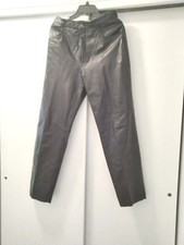 Vintage Perez Leather Pants Vtg Sz 12 Black waist 28 run sm as vintage more med