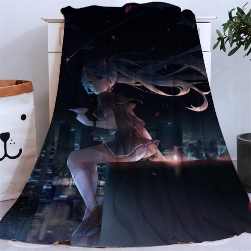 Hatsune Miku Series Flannel Lunch Blanket Sofa Air Conditioning Blanket - Picture 8 of 33