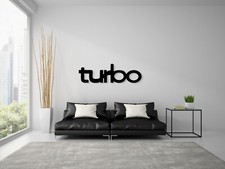 Saab Turbo Badge Steel Wall Decor Decoration Art 900 93 95 9000 Aero Cabrio X