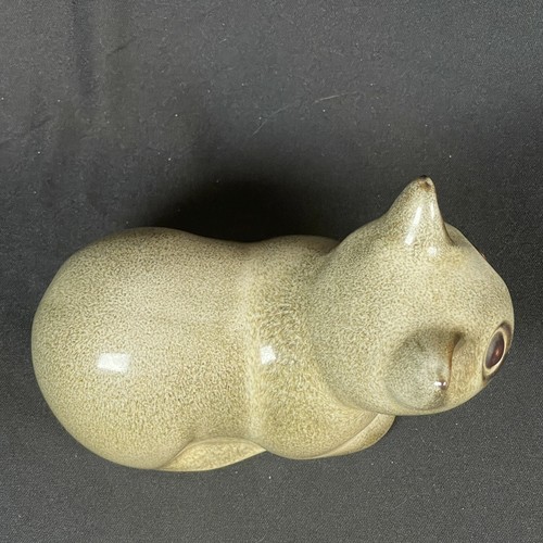 Vtg Rare Pair Howard Pierce Large / Small Cat MCM Art Pottery Figure Set of 2 - Picture 6 of 21