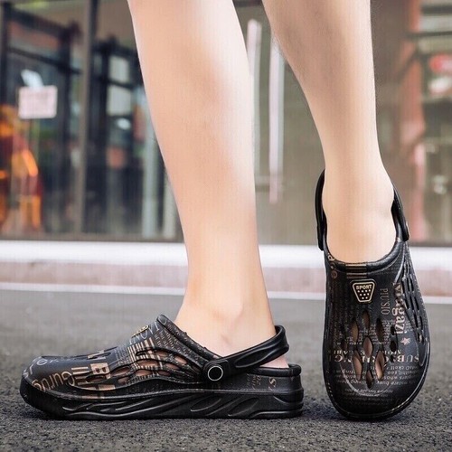 Herren Slipper Garten Pantoletten Clogs Sport Sandalen Strand Wasser Hausschuhe Schuhe Größe US - Bild 5 von 30