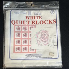 Jack Dempsey Stamped White Quilt Blocks 18"X18" 6 Pack Pattern #142 Mare & Colt