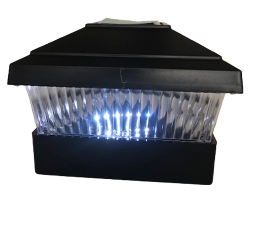Garden Solar Black Post Deck Fence Cap Lights SMD LED Vinyl/PVC Wood Post 5X5 - Picture 48 of 63