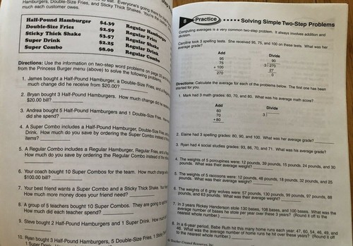 HOW TO SOLVE WORD PROBLEMS, GRADES 3-4 Teacher Created Resources ANSWER KEYS - Picture 5 of 12