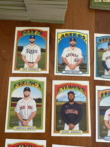 2021 Topps Heritage High Number Complete 25 Card Short Print Set 701-725 SP - Bild 2 von 7