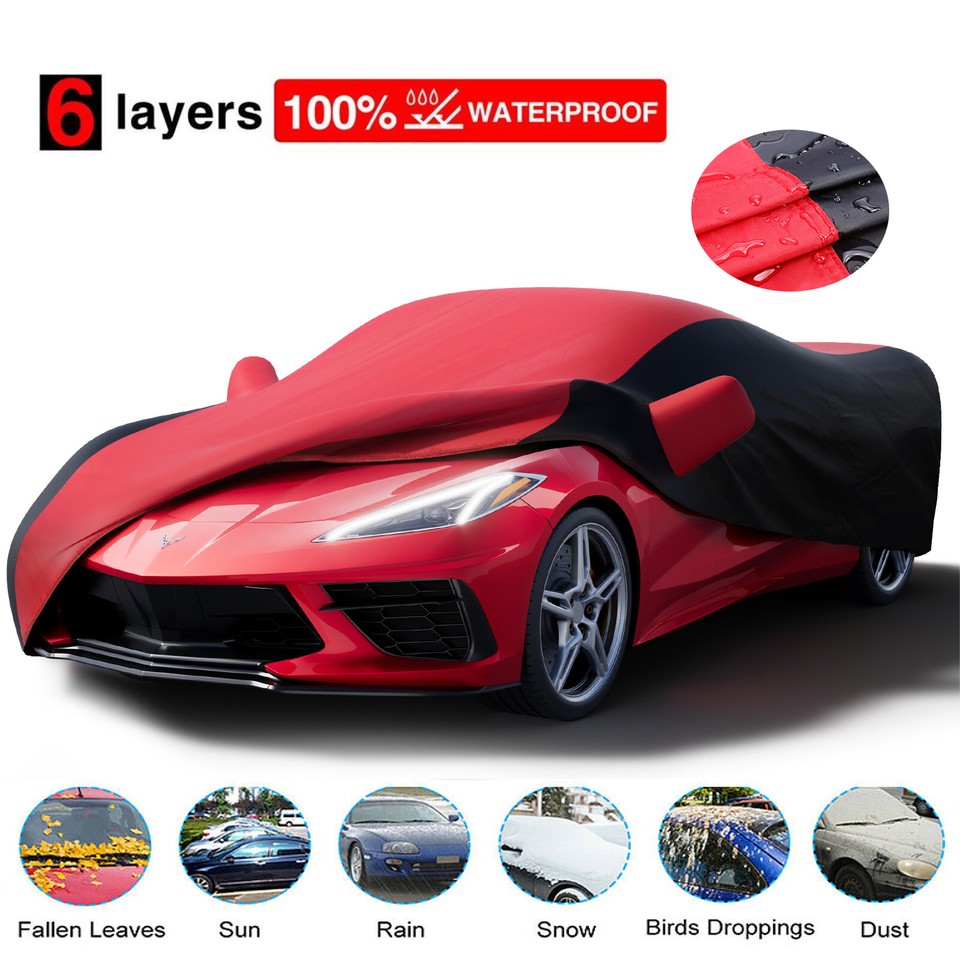Car Cover Fit C5 C6 C8 Chevy Corvette Outdoor Indoor UV Snow Protection