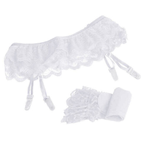 Suspender Belt or Set with Stockings - Lace Wide Narrow Slim Deep FAST N - Picture 10 of 12