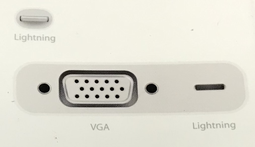 Apple Lightning to VGA アダプタ MD825ZM/A Brand New Apple Lightning to VGA Adapter Genuine OEM MD825ZM