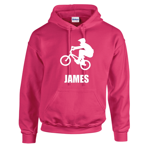 Bike Riding BMX Kids Hood Hoodie Personalised Custom - Picture 10 of 18