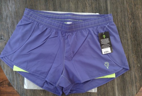 Baddle Women`s 3 Inch Inseam 2-in-1 Split Pickleball Short Navy- Large New W Bag - Picture 2 of 8
