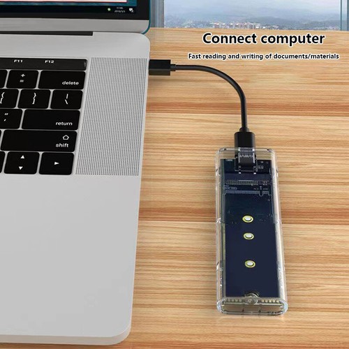 M.2 NVME PCIe /NGFF SATA /Dual Protocol SSD USB Type C 10Gbps M2 Hard Disk Box - Photo 3/15