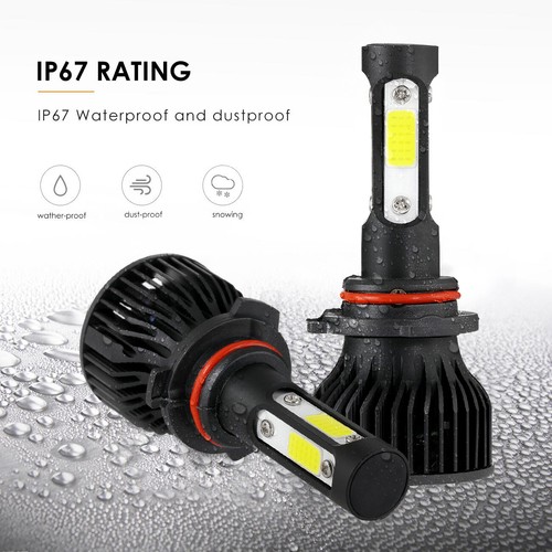 4side 9005 9006 LED Headlight+Fog Light Bulbs White For Toyota Corolla 2005-2008 - Picture 8 of 12