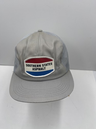 Vintage K Products Mesh Southern States Asphalt Trucker Hat Cap SnapBack 70s 80s - Picture 2 of 7