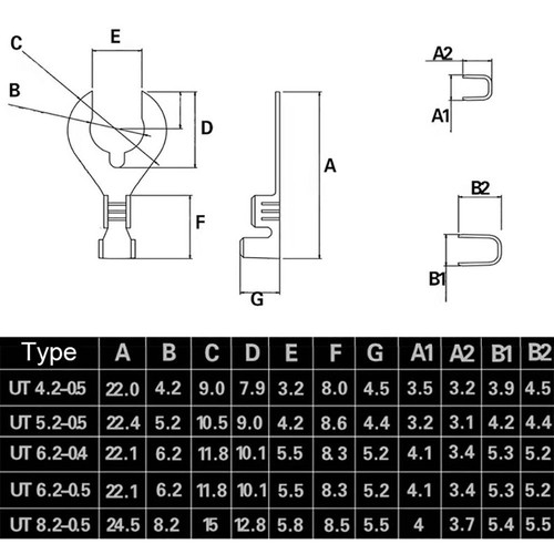100PCS Crab Feet Terminator Connector U-Type Terminals  Switching Power Supply - Picture 2 of 12