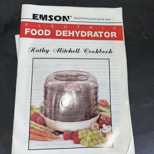 Vintage Emson Electric Food Dehydrator Jerky Maker 5 Trays With Box And Booklet - Picture 2 of 8