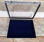 Vitrine Alu Sammlervitrine 395 x 300 x 65 mm Aufhänger Orden Militaria Hoch 5881