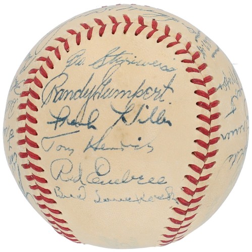 1946 New York Yankees Team Signed American League Baseball Joe Dimaggio PSA DNA - Picture 5 of 8