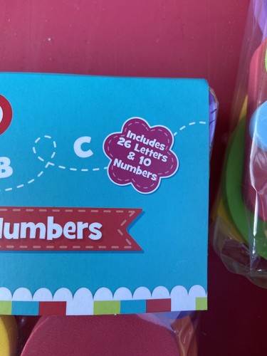 Foam Letters And Numbers Little Tikes Colorful Teaching School Learning 3 New - Picture 4 of 5