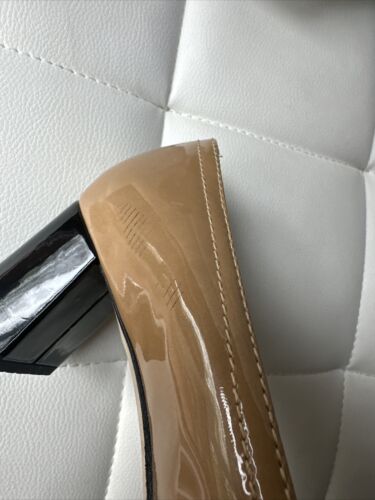 Kate Spade NY Dijon Black Bow Pumps Block Heels US 7B Patent Leather Shoes - Picture 8 of 11