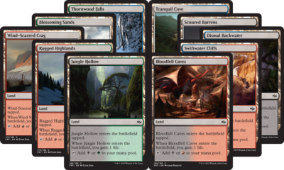 mtg land in 40 card deck 40 Card Dual Land - FATE REFORGED - NM/SP - 4x of each - Sets