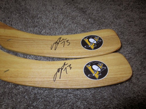 JACK JOHNSON Pittsburgh Penguins SIGNED Autographed Hockey Stick w/ COA - Picture 2 of 2