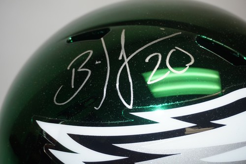 Brian Dawkins Signed Philadelphia Eagles Chrome FS Replica Helmet JSA EE24370 - Picture 2 of 8