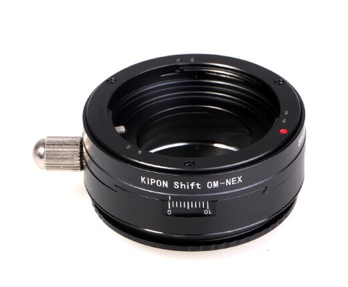 KIPON Shift Adapter for Olympus OM Mount Lens to Sony E Mount Mirrorless Camera - 第 1/6 張圖片