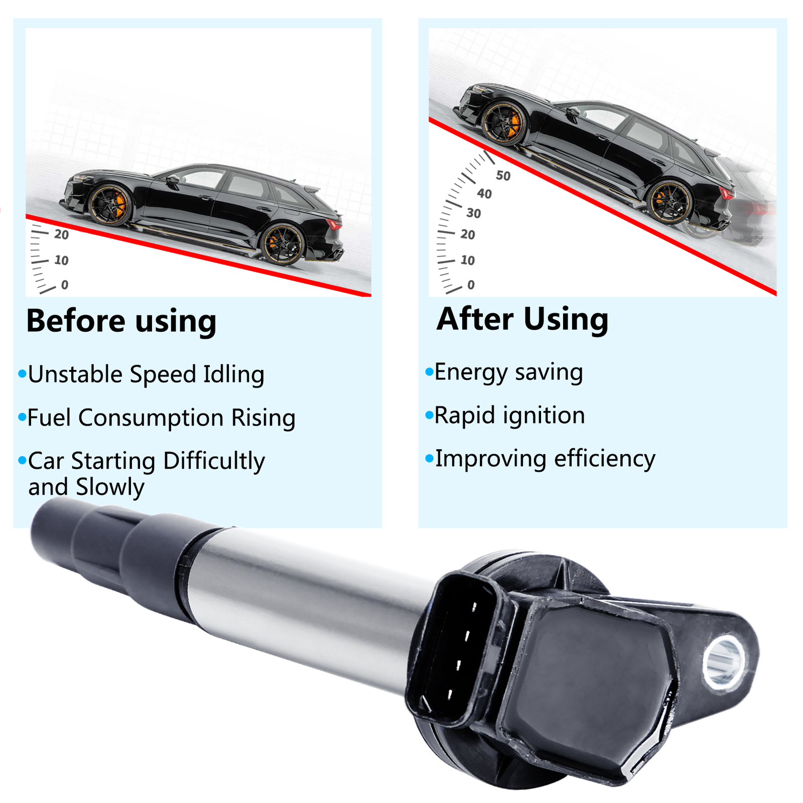 4 Pack Ignition Coils 9091902258 For Denso Toyota Corolla Prius 2009 1.8L UF596 eBay