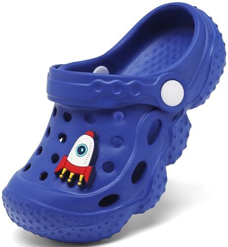 Kid's Garden Clogs Cute Slides Sandals Toddlers Beach Pool 10 Toddler Blue a - Picture 2 of 8