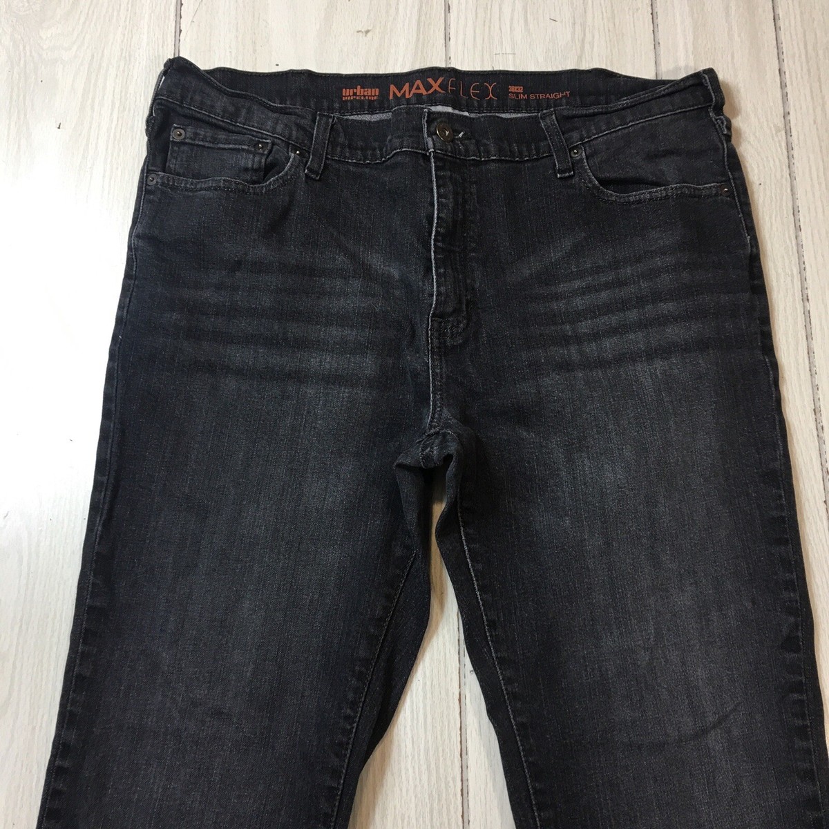 Urban Pipeline Jeans Mens Size 38x32 Blue Slim Straight MaxFlex Stretch  Denim