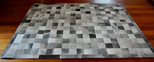 Steel Grey  - A Simply Stunning Designer Cowhide Rug - Picture 6 of 9