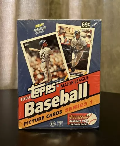 1993 Topps Baseball Series 1 Unopened Wax Box 36 Packs Factory Sealed! Jeter RC?