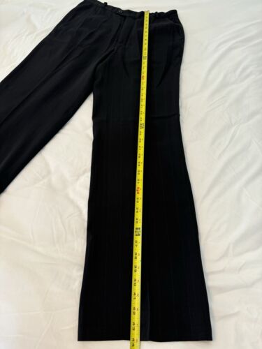 VTG 90's Barry Bricken Black Pinstripe Double Breasted Women's Pantsuit (SZ-12) - Picture 15 of 24