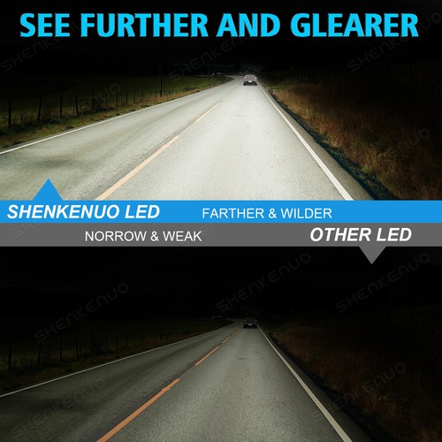 Faros LED 9012 6000K blancos haz alto/bajo para Chevy Impala 2014-2015 - Imagen 14 de 15