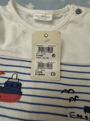 BRAND NEW 'NEXT' Baby Outfit ~ 9 ~12 Mths - Picture 3 of 4