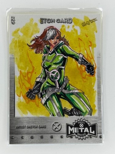 Kurobhie Rogue etch sketch card Marvel X-men Metal 2020