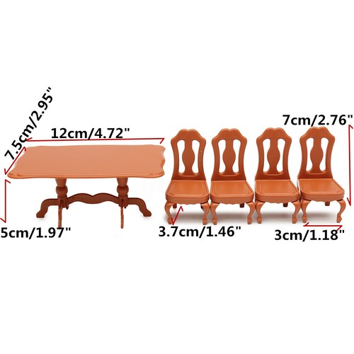 Dolls House Kitchen Living Room Bedroom Miniature Sofa Furniture Kids Play Toys - Picture 5 of 24