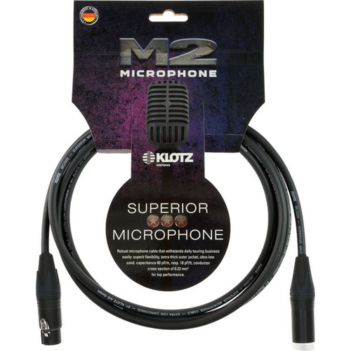 Klotz M2FM1-0100 - XLR m - XLR f -1m XLR maschio/XLR femmina cavo microfono - Foto 2 di 2