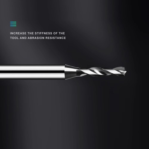 HRC60° Ф2.3-3.99mm Solid Carbide Twist Drill Bit Shank Diameter 4mm Nano Coated - Picture 8 of 12