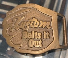 Kustom Rare Vintage Belt Buckle