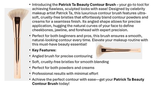 PATRICK TA Brush set of 3, New! 100% authentic - Picture 3 of 8