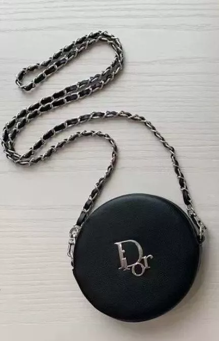 Christian Dior 2024 Pochette Nouveauté Noire avec Chaîne Épaule Boîte Inutilisée Rare