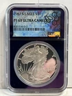 1987 S Proof $1 American Silver Eagle NGC PF 69 Ultra Cameo Special Blue Holder!