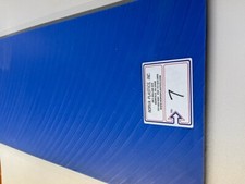 (7} NYLON BLUE CAST PLATE - 1/2 THICK  1 PC 18 1/4" X  48" IN THIS SALE