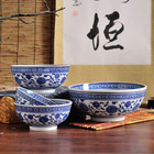 Ceramic Bowl Blue and White Porcelain Bone China Tableware Household Kitchen