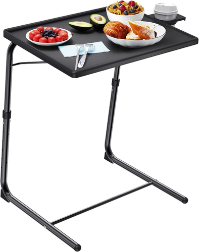 Adjustable TV Tray Table - TV Dinner Tray on Bed & Sofa, Comfortable Folding Tab - Picture 8 of 12