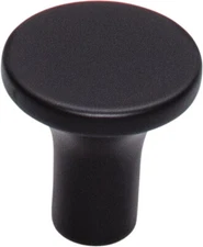 Top Knobs TK911BLK Marion Knob 1" Flat Black