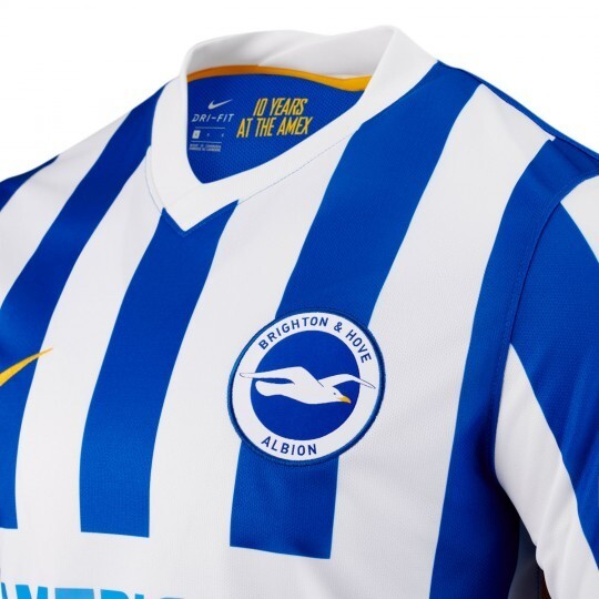 Official 2021-22 Brighton & Hove Albion Home Shirt Mens L