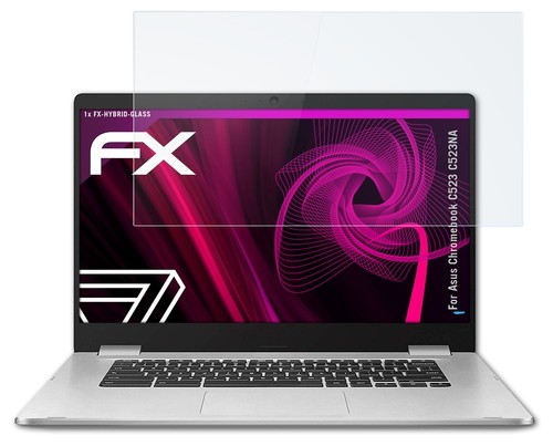 atFoliX Glass Protector voor Asus Chromebook C523 C523NA 9H Beschermend pantser - Afbeelding 3 van 5